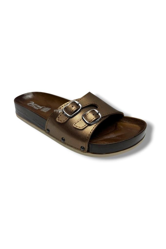 Parmi 19051-26 Anatomik Çift Tokalı Kadın Terlik