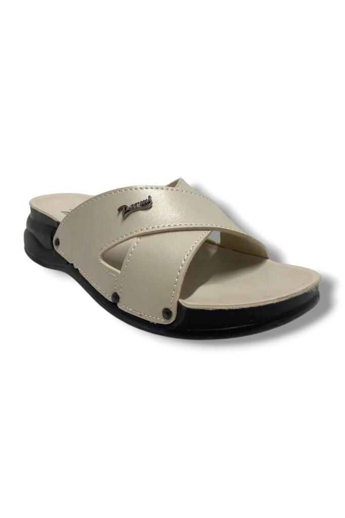 Parmi 25505-25 Deri Anatomik Çapraz Bant Dolgu Kadın Terlik