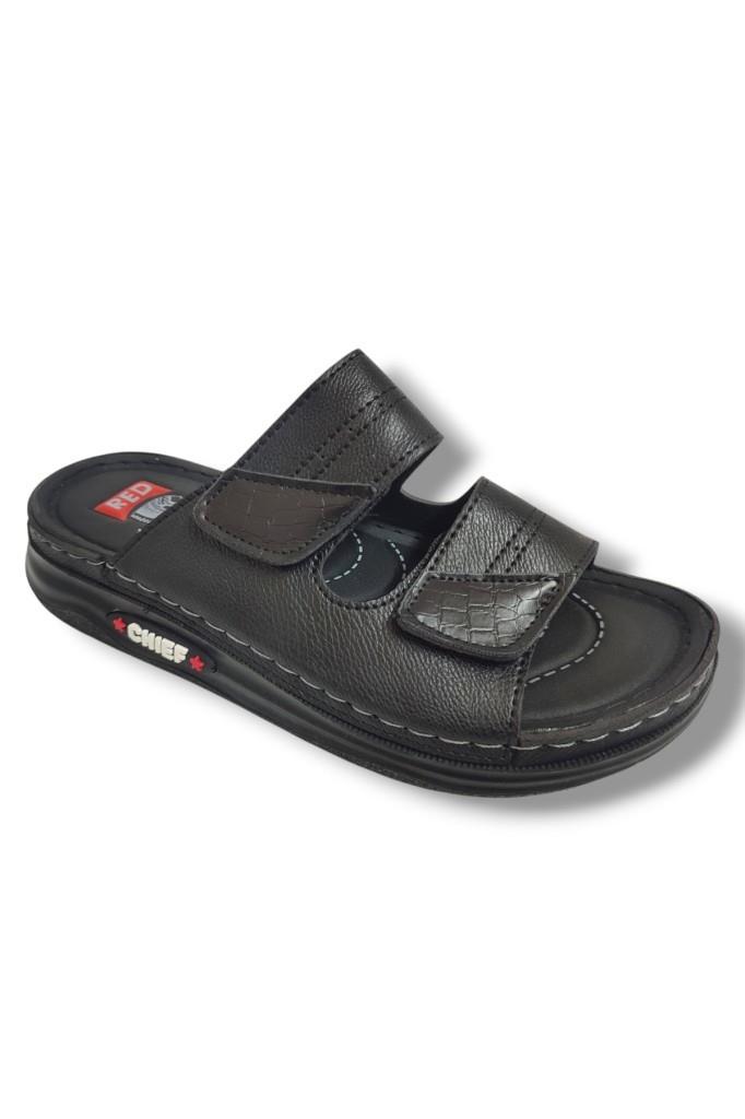 Pera 04-25 Anatomik Çift Bant Cırtlıı Erkek Terlik