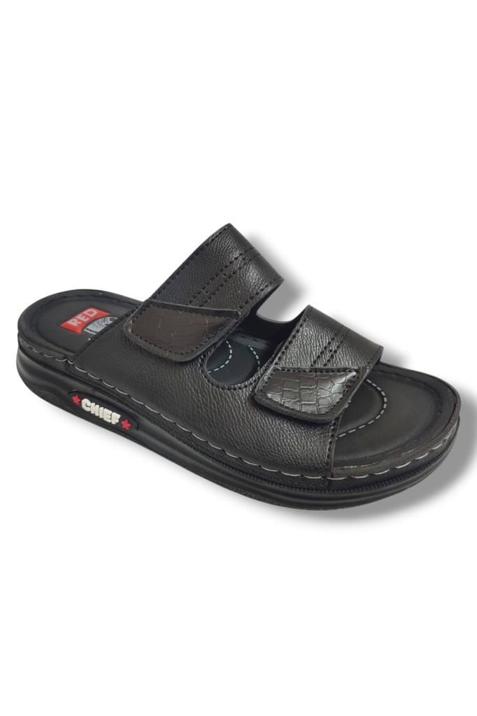 Pera 04-25 Anatomik Çift Bant Cırtlıı Erkek Terlik