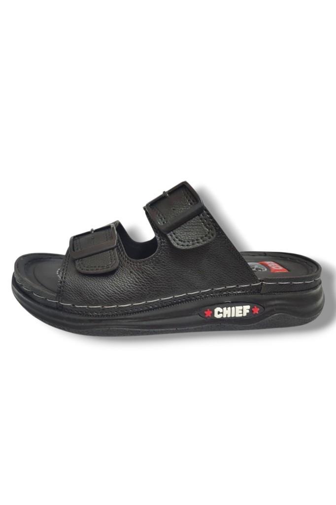 Pera 05-25 Anatomik Çift Bant Tokalı Erkek Terlik