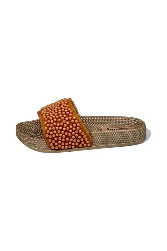 Pienn 20037-006 Anatomik Fashion Taşlı  Kadın Terlik