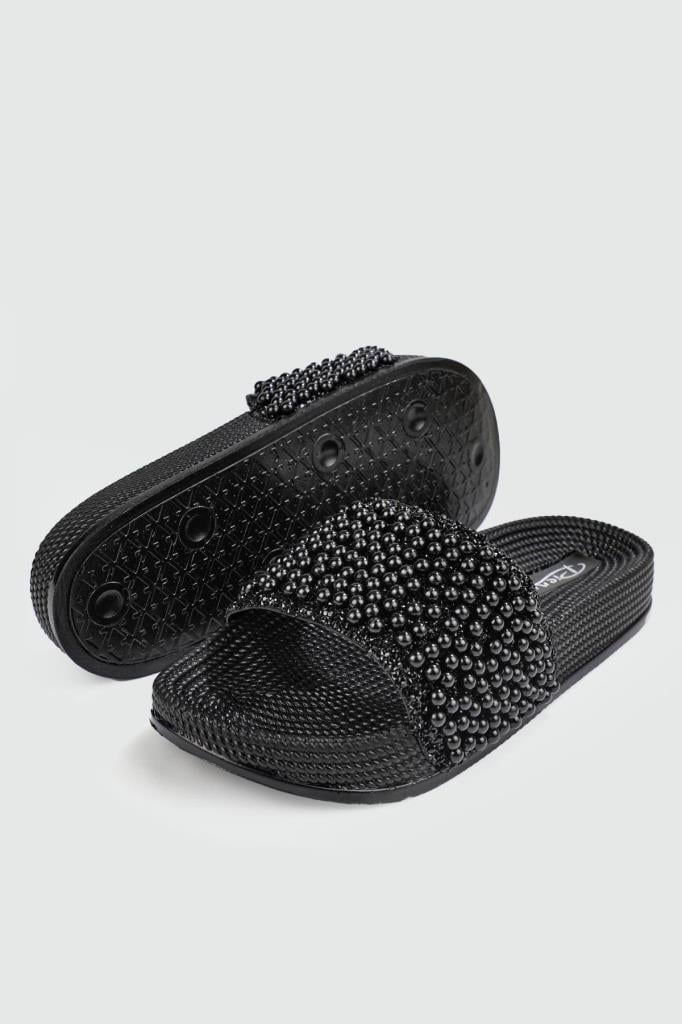 Pienn 20037-006 Anatomik Fashion Taşlı  Kadın Terlik