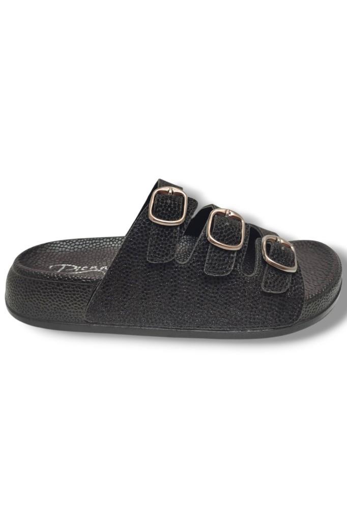 Pienn 20061-010-25 Anatomik Simli 3 Bant Kadın Terlik