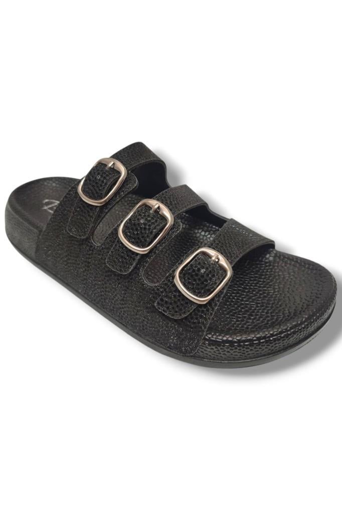 Pienn 20061-010-25 Anatomik Simli 3 Bant Kadın Terlik