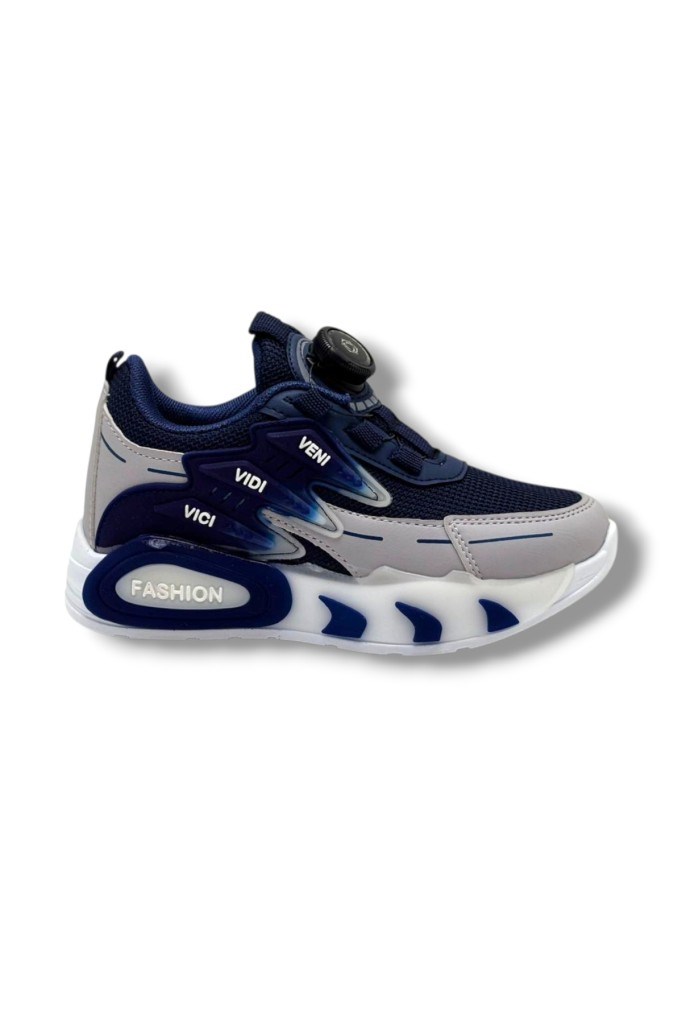 Pro Kids 5004-26 Anorak Akıllı Bağcıklı Anatomik Çocuk Sneaker Lacivert Gri