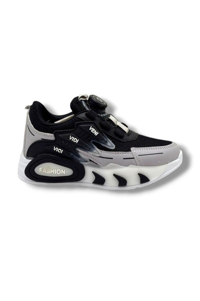 Pro Kids 5004-26 Anorak Akıllı Bağcıklı Anatomik Çocuk Sneaker Siyah Lacivert
