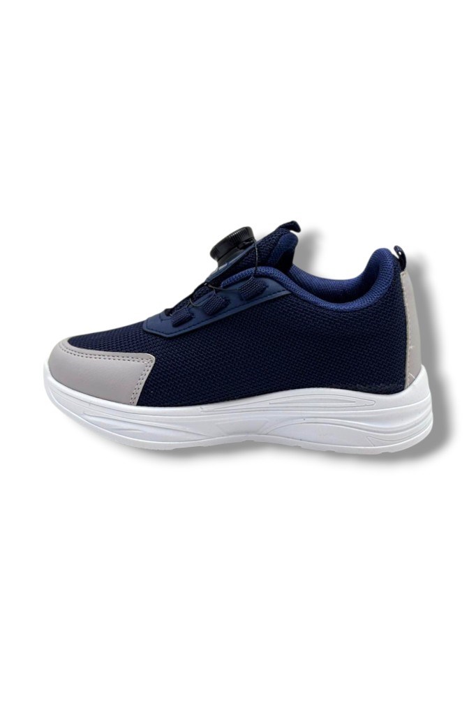 Pro Kids 5004-26 Anorak Akıllı Bağcıklı Anatomik Çocuk Sneaker Lacivert Gri