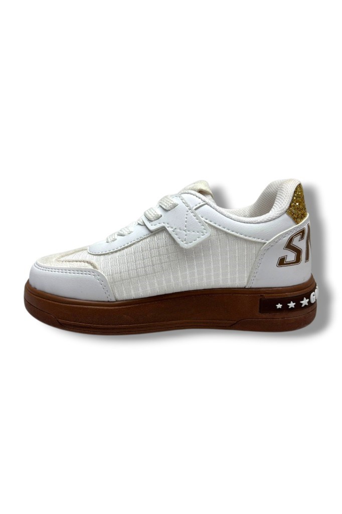 Pro Kids 5006-26 Anorak Simli Yıldız Desenli Kız Çocuk Sneaker