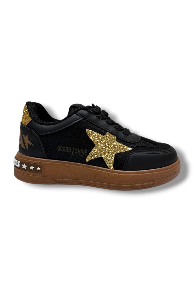 Pro Kids 5006-26 Anorak Simli Yıldız Desenli Kız Çocuk Sneaker
