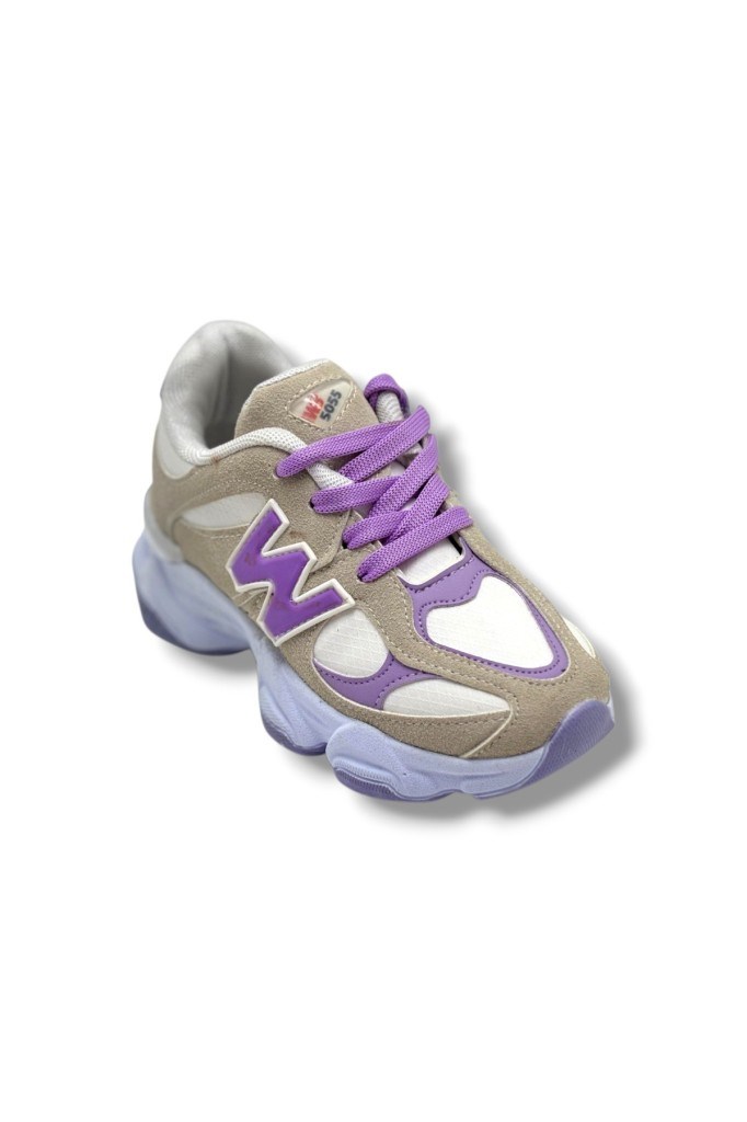 Pro Kids 5055-26 Anatomik Çocuk Sneaker Bej Lila 31-35