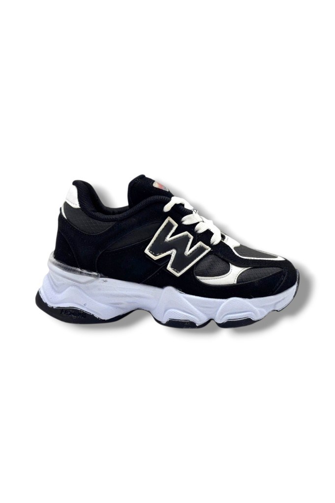 Pro Kids 5055-26 Anatomik Çocuk Sneaker Siyah Beyaz 31-35