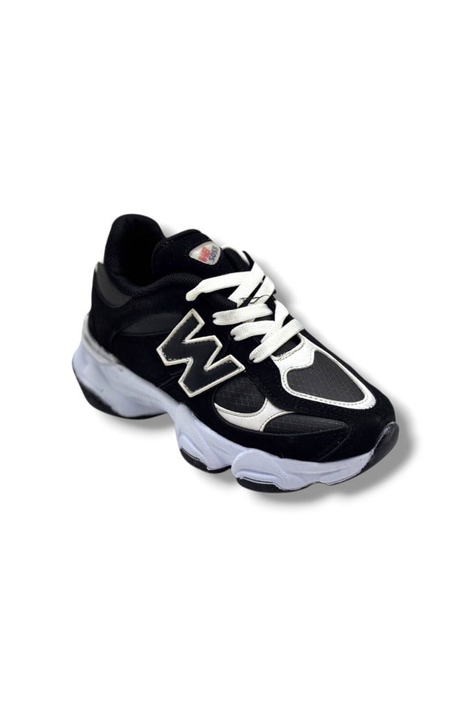 Pro Kids 5055-26 Anatomik Çocuk Sneaker Siyah Beyaz 31-35