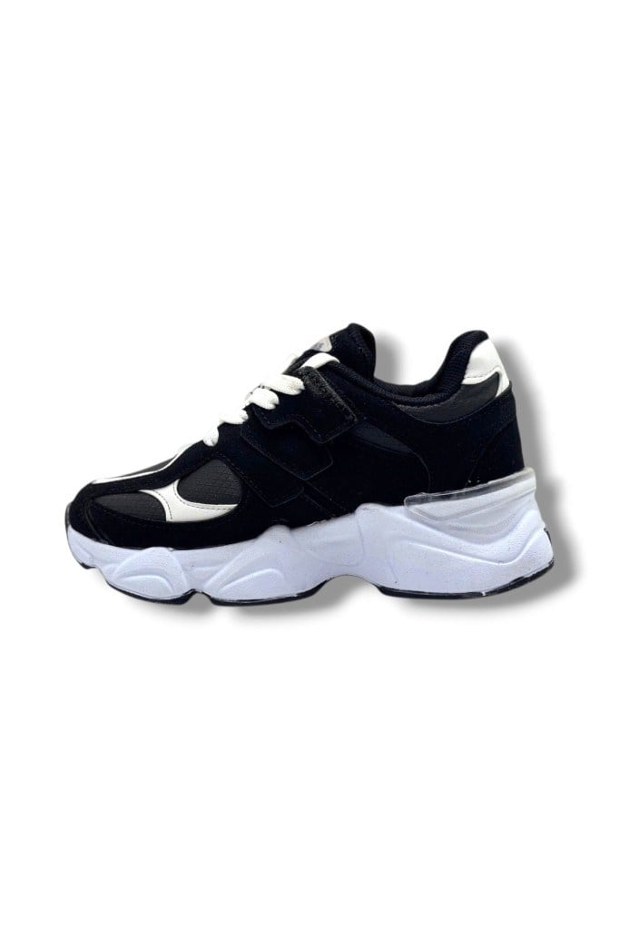Pro Kids 5055-26 Anatomik Çocuk Sneaker Siyah Beyaz 31-35