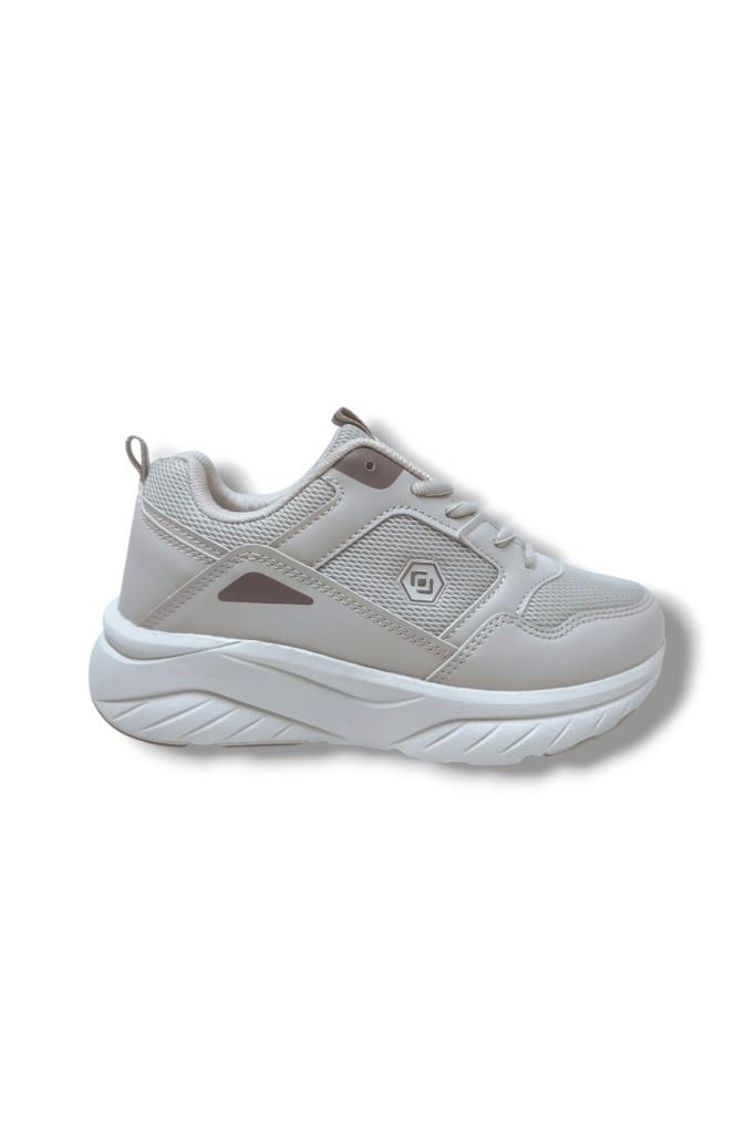 Queen Step 2110-25 Deri Anorak Anatomik Sneaker Bej Kahve 36-40