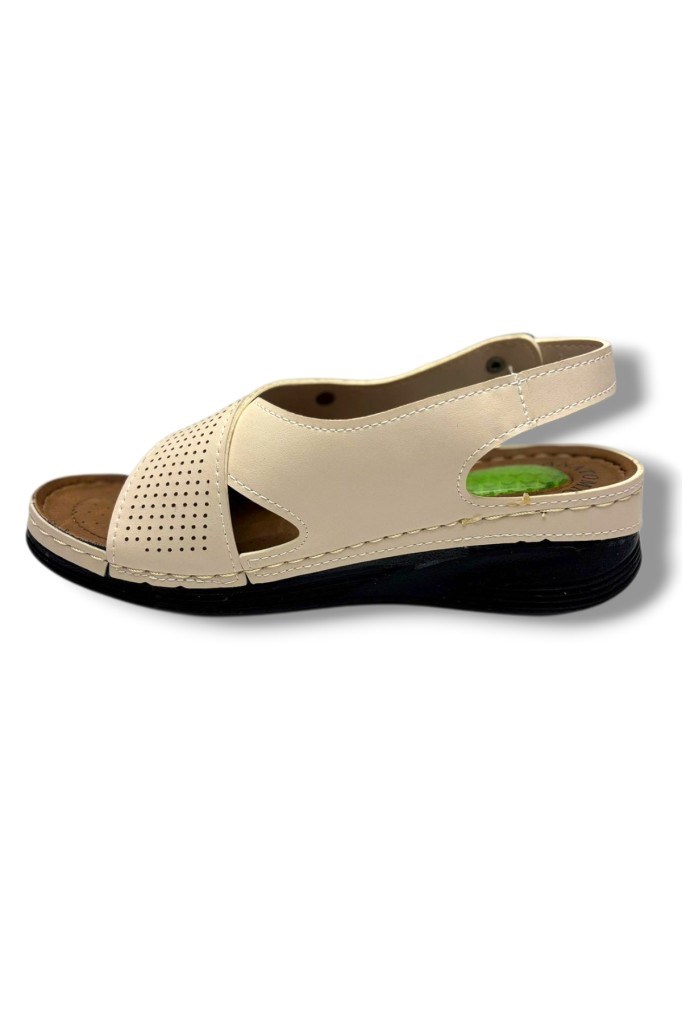 Royal Poli 780-26 Cilt Ultra Soft Jel Taban Anatomik Kadın Sandalet