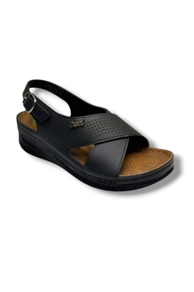 Royal Poli 780-26 Cilt Ultra Soft Jel Taban Anatomik Kadın Sandalet