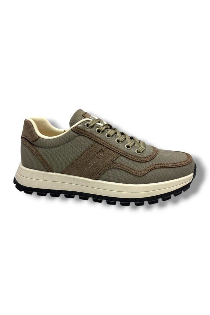 RYT 26YM Med-26 Keten Anatomik Taban Erkek Sneaker Zeytin Bej