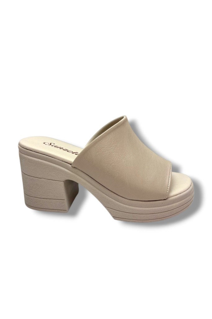 Şanzelize K500-26 Deri Anatomik Dolgu Topuklu Kadın Terlik