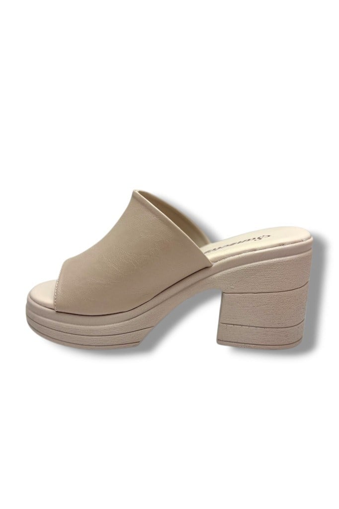 Şanzelize K500-26 Deri Anatomik Dolgu Topuklu Kadın Terlik