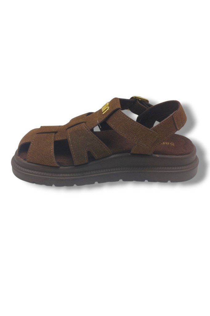 Şanzelize K805-26 Süet Tokalı Anatomik Taban Kadın Sandalet