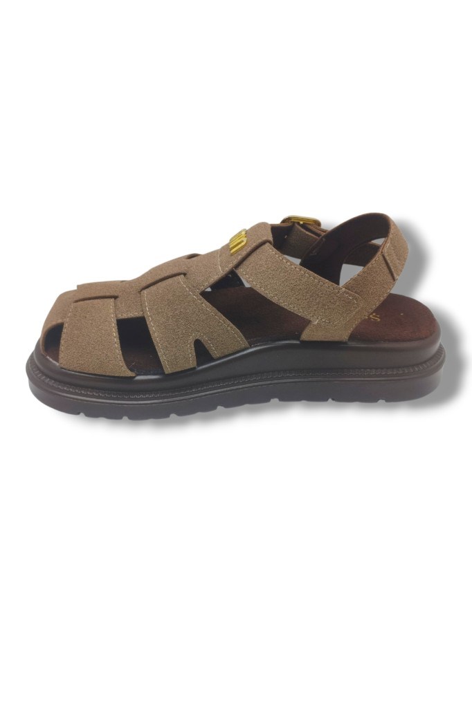 Şanzelize K805-26 Süet Tokalı Anatomik Taban Kadın Sandalet