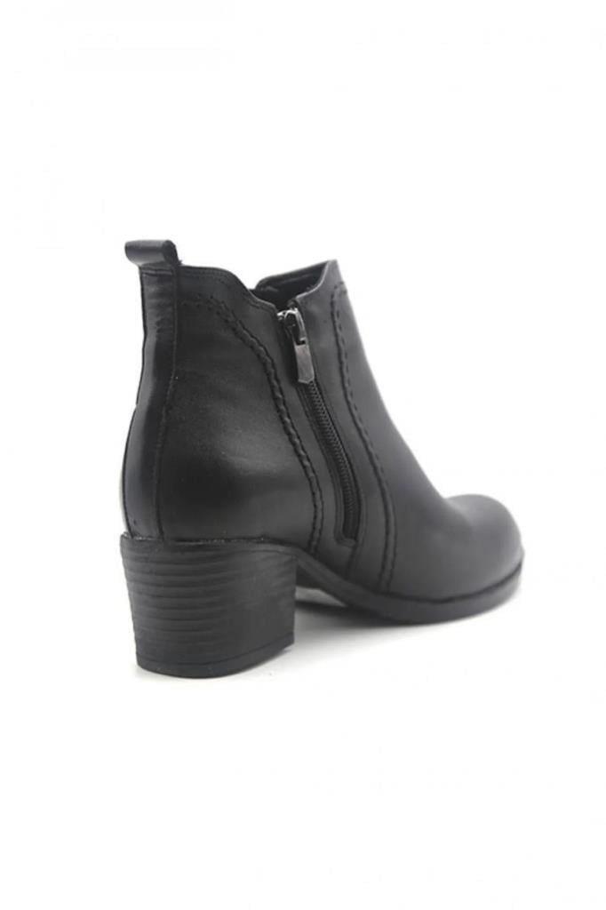 Scavia 636-24 Hakiki Deri Anatomik Fermuarlı Kadın Bot