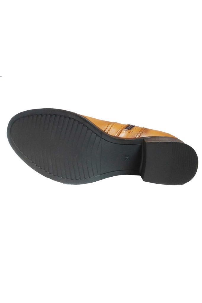 Scavia 636-24 Hakiki Deri Anatomik Fermuarlı Kadın Bot