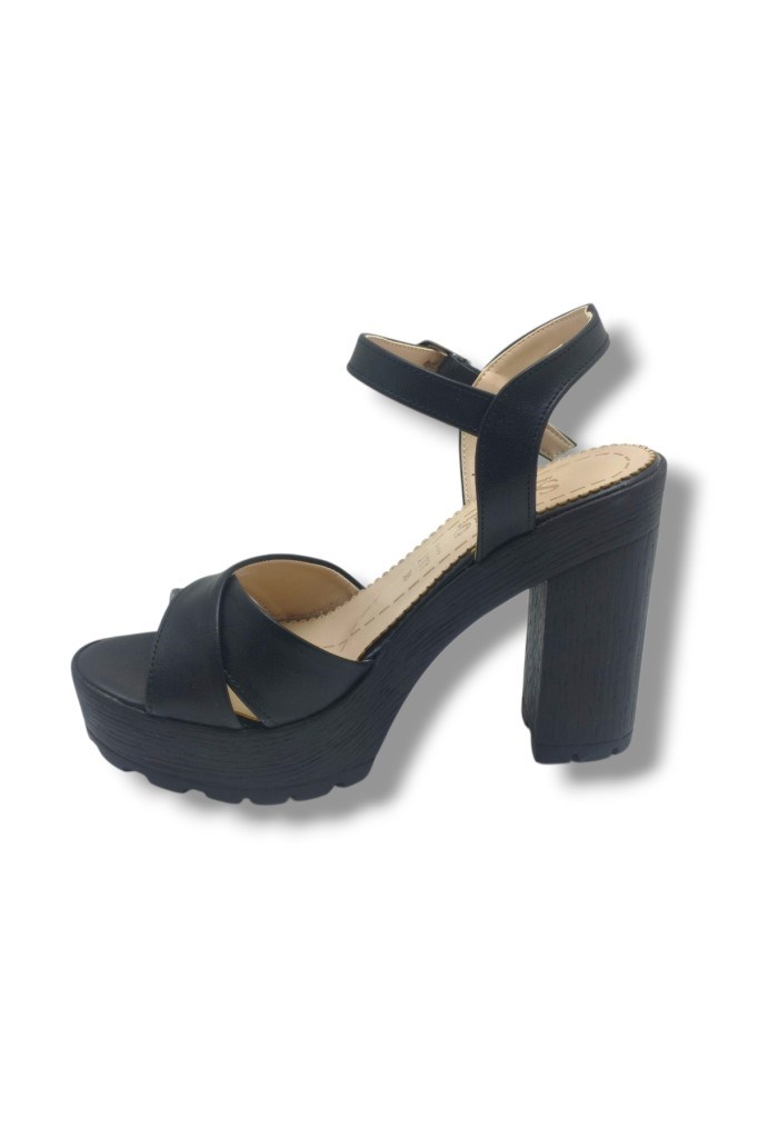 Selfie 4280-26 Cilt Çapraz Bant Platform Topuk Fashion Kadın Sandalet(11cm)
