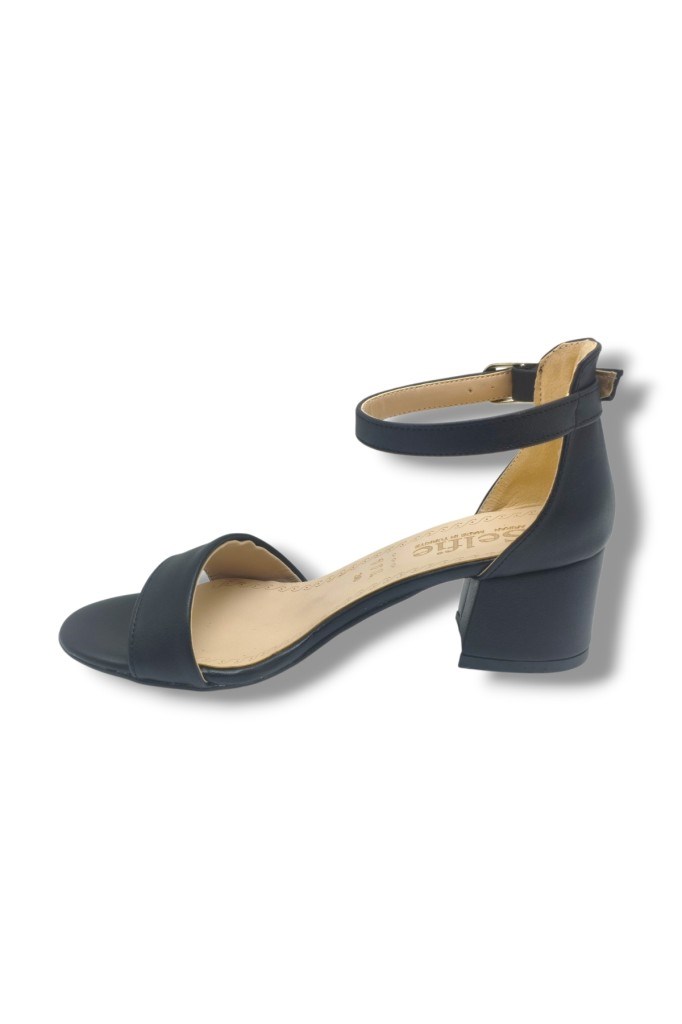 Selfie 4601-26 Cilt Tek Bant Orta Topuk Fashion Kadın Sandalet(5,5cm)
