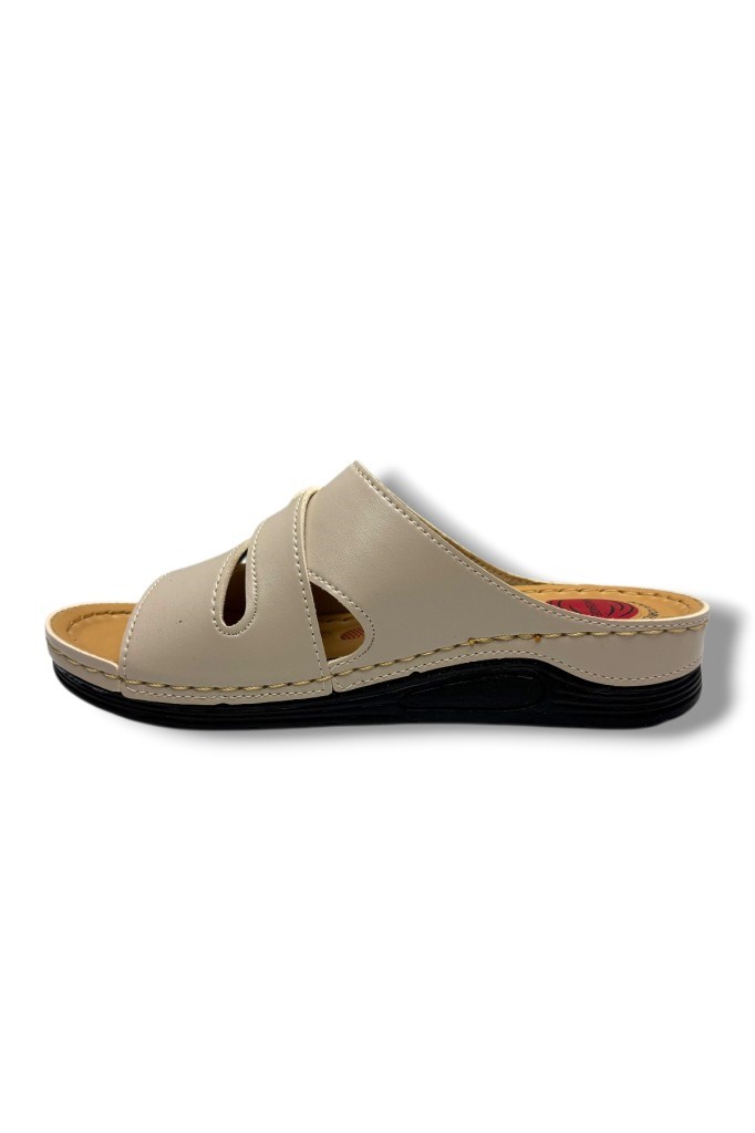 Serra 1135-26 Anatomik Masaj Taban Taşlı Tokalı Kadın Terlik