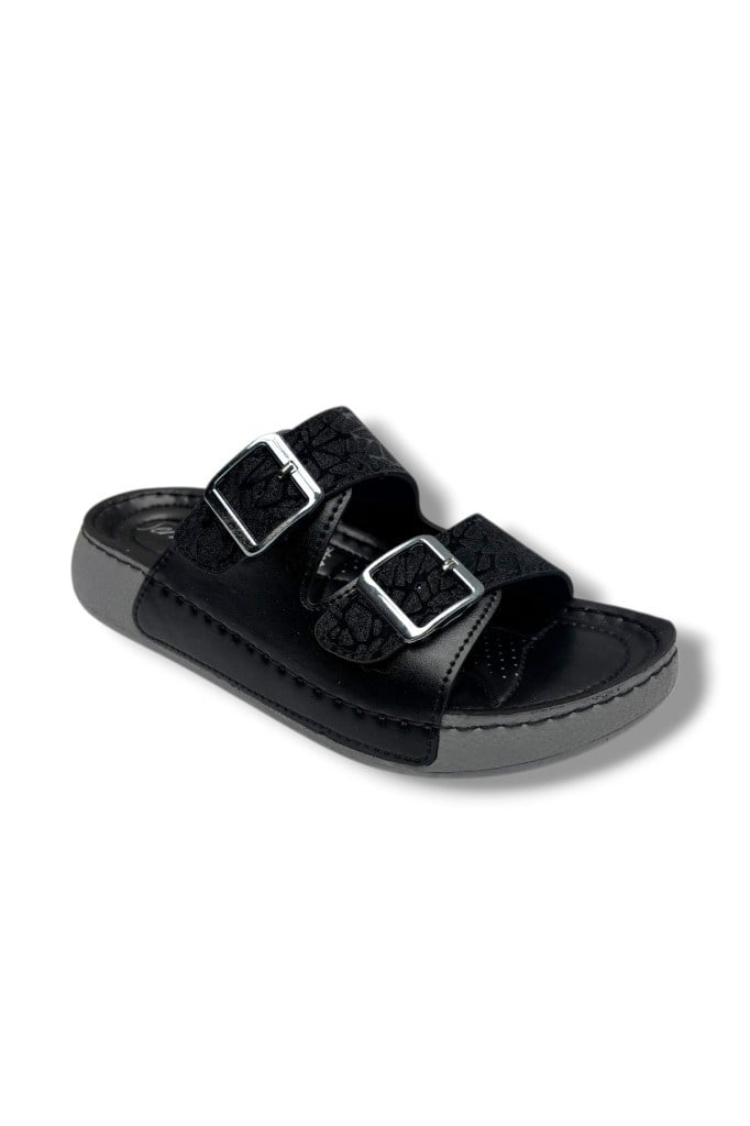 Serra 4005-1-26 Sİimli Baskı Deri Çift Tokalı Anatomik KadınTerlik