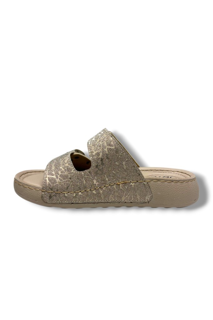 Serra 4005-1-26 Sİimli Baskı Deri Çift Tokalı Anatomik KadınTerlik