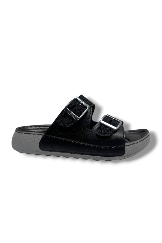 Serra 4005-1-26 Sİimli Baskı Deri Çift Tokalı Anatomik KadınTerlik