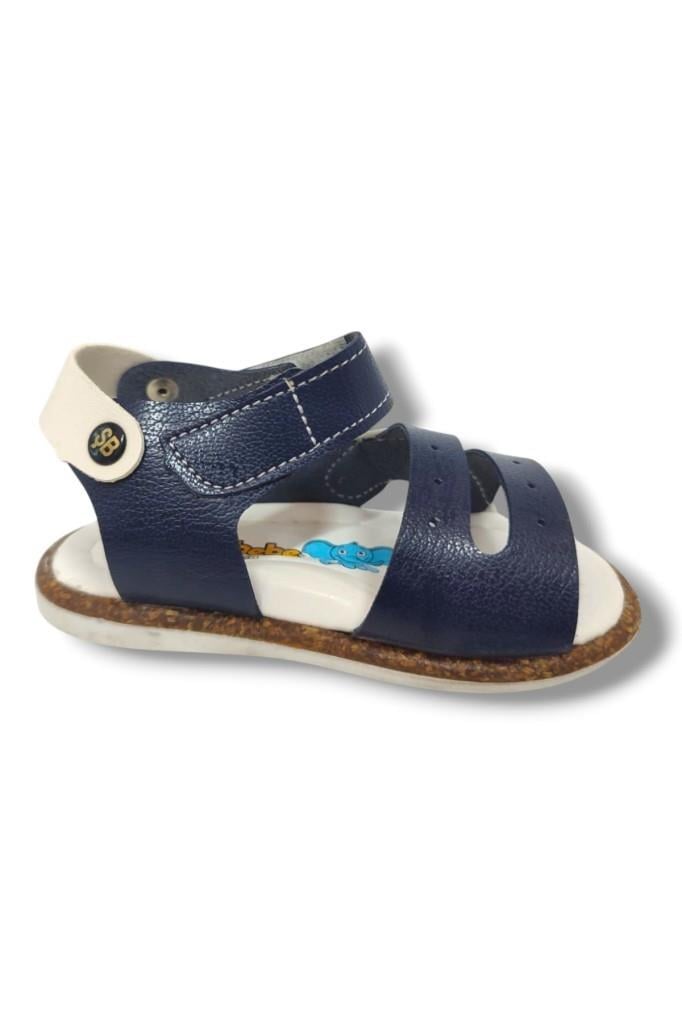 Şirinbebe 1548-20 Anatomik Dikiş Çirtli Erkek Çocuk Sandalet Lacivert Mavi 21-25