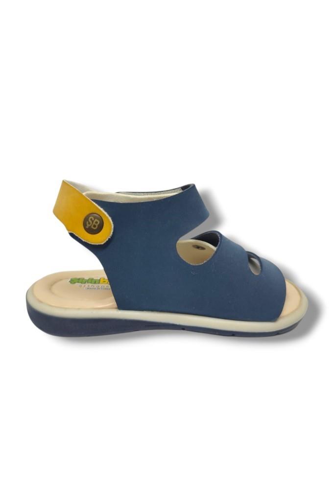 Şirinbebe 1557-20 Anatomik Tek Cirtli Erkek Çocuk Sandalet Lacivert Gri 21-25