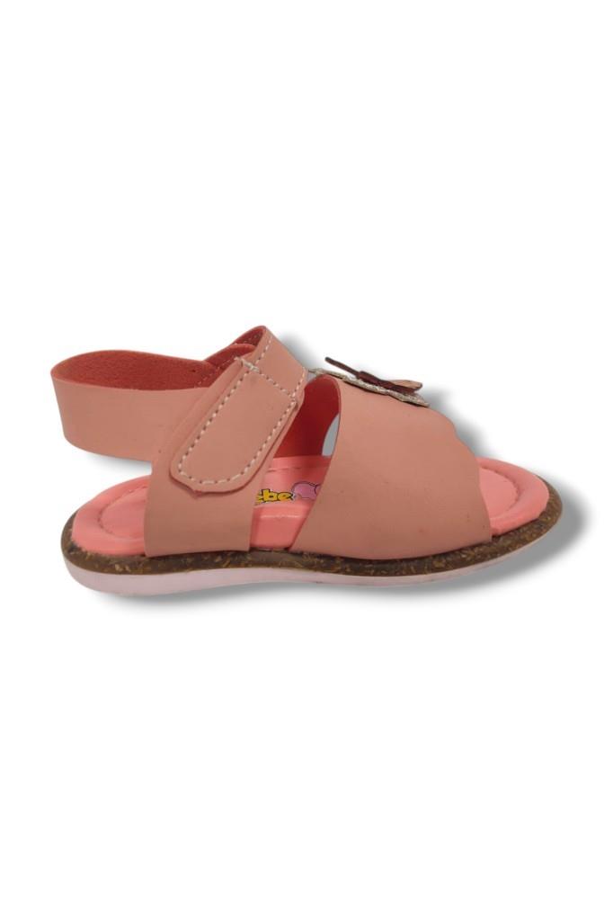 Şirinbebe 1570-20 Anatomik Kelebek Tokalı Cirtli Kız Çocuk Sandalet Pembe 21-25