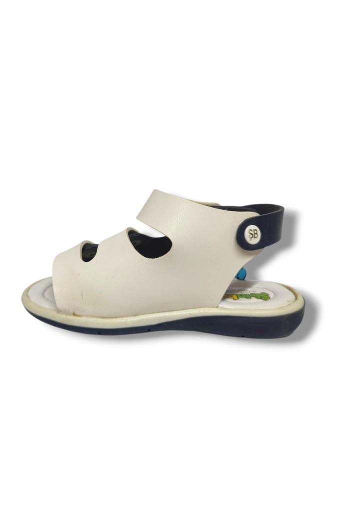 Şirinbebe 1602-20 Anatomik Tek Cırtlı Erkek Çocuk Sandalet Lacivert Beyaz 21-25