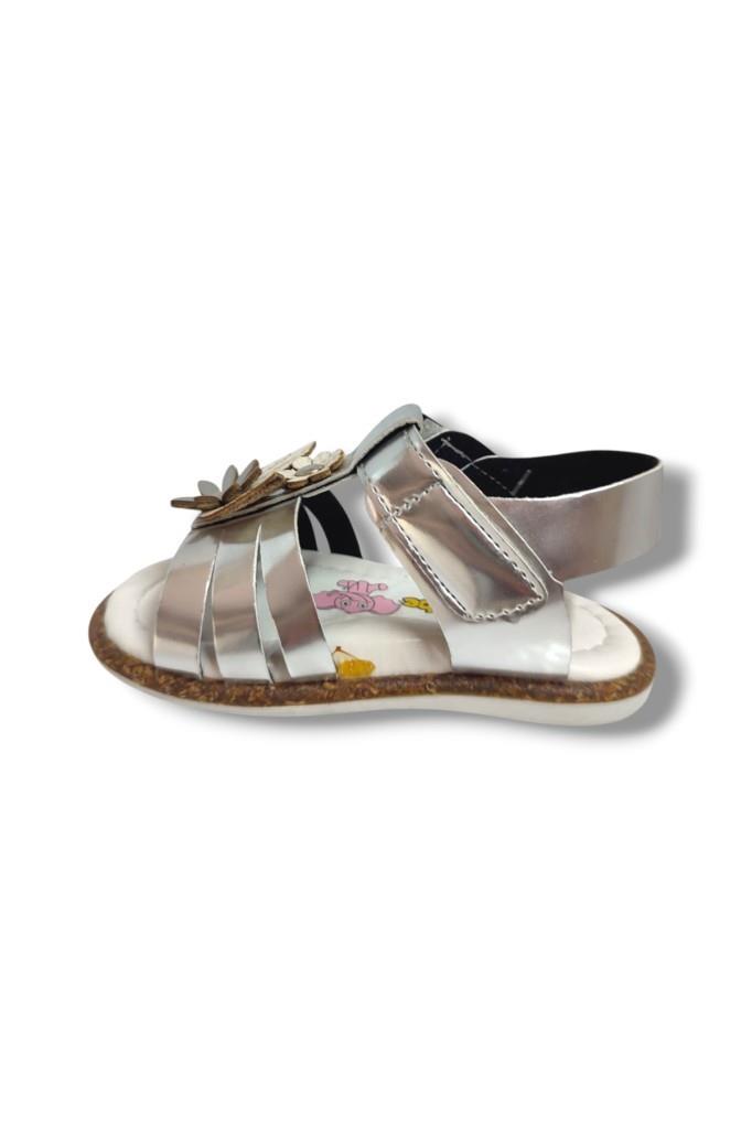 Şirinbebe 1657-20 Çift Çicekli Kız Çocuk Sandalet 21-25