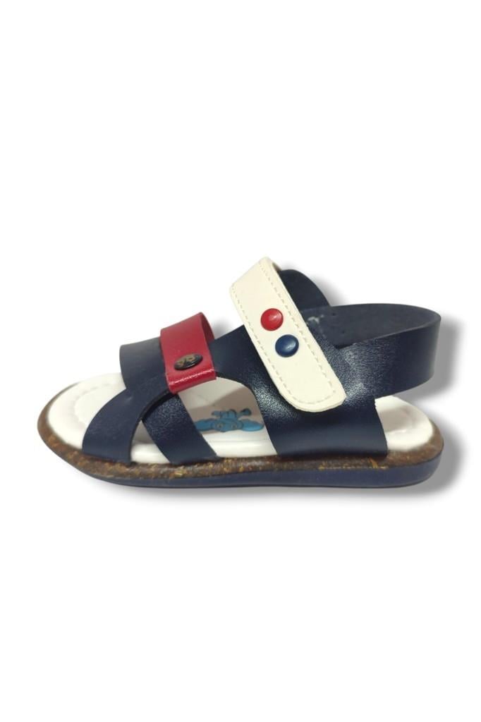 Şiringenç 1559-20 Anatomik Çirt Bant Erkek Çocuk Sandalet Lacivert Kırmızı 21-25