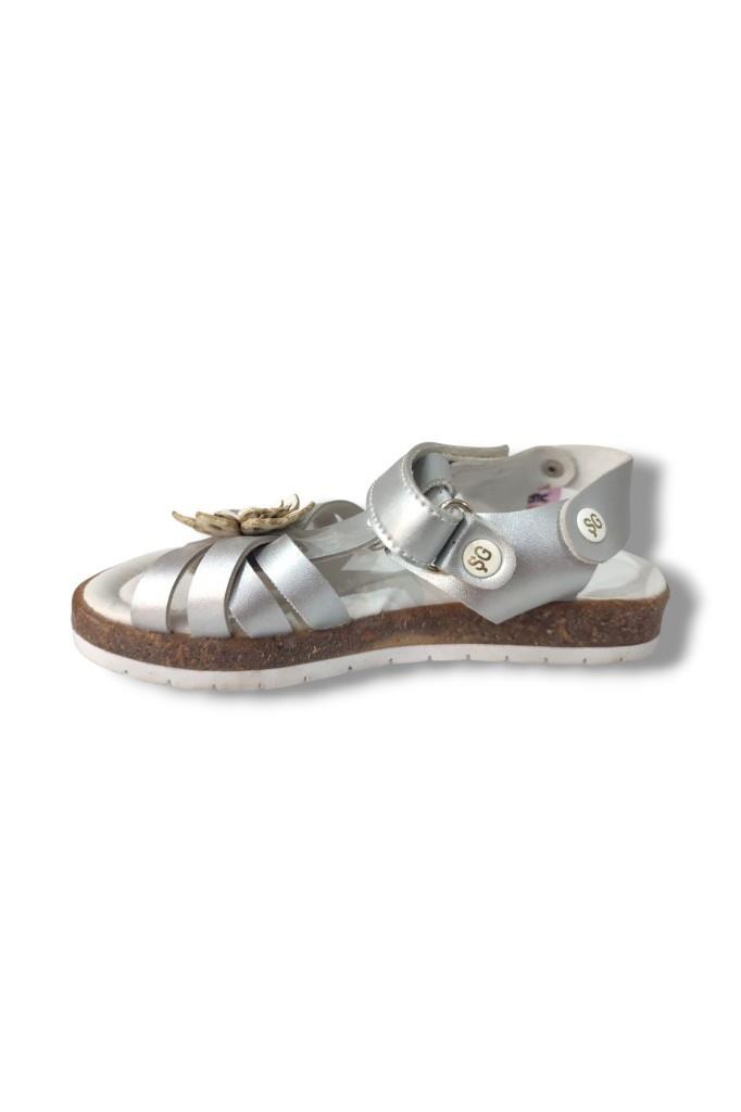 Şiringenç 1702-20 Çapraz Desen Çiçekli Kız Çocuk Sandalet 26-30