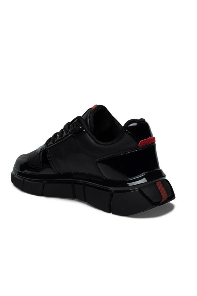 Solazer 062-26 Cilt Deri Rugan Karışımlı Anatomik Taban Erkek Sneaker