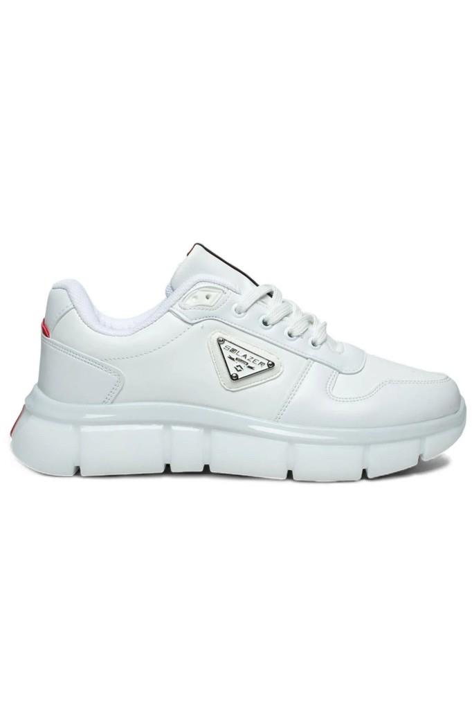 Solazer 062-26 Cilt Deri Rugan Karışımlı Anatomik Taban Erkek Sneaker