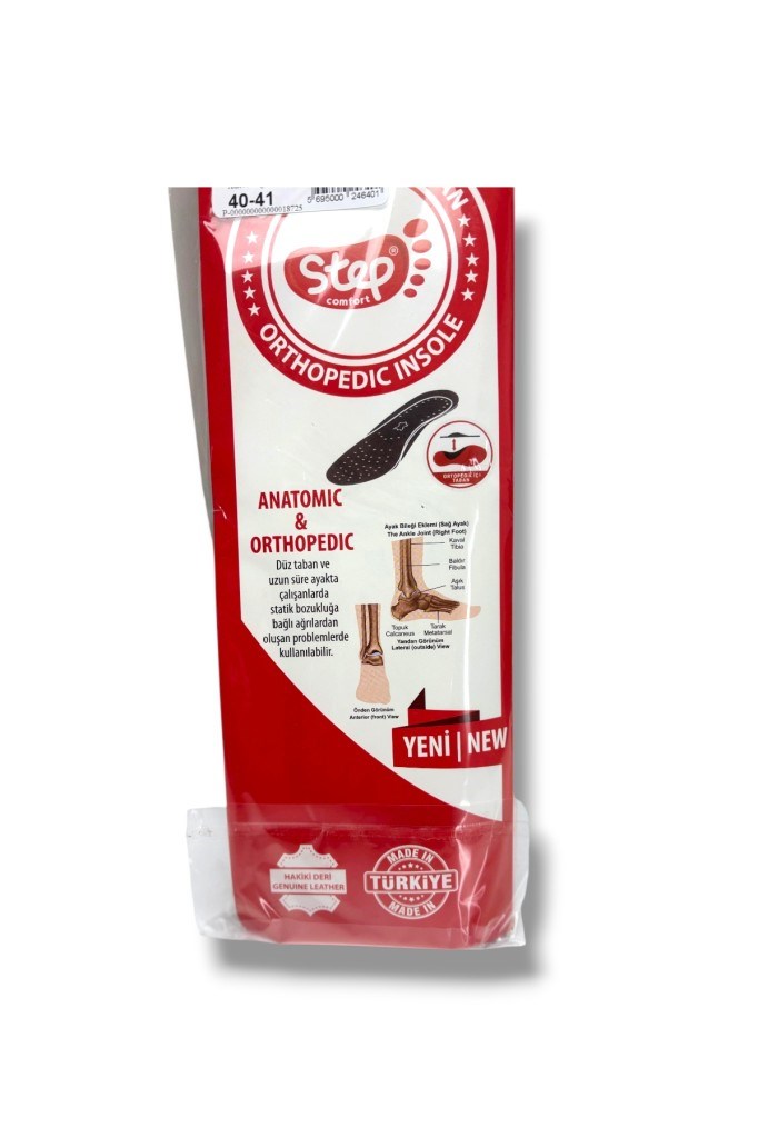 Step Comfort 222-26 Hakiki Deri Ortopedik Ayakkabı İç Tabanı