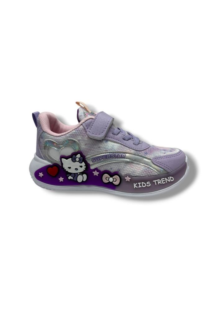 Süper Star 010-26 Hello Kitty Anorak Simli Anatomik Kız Çocuk Sneaker 31-35