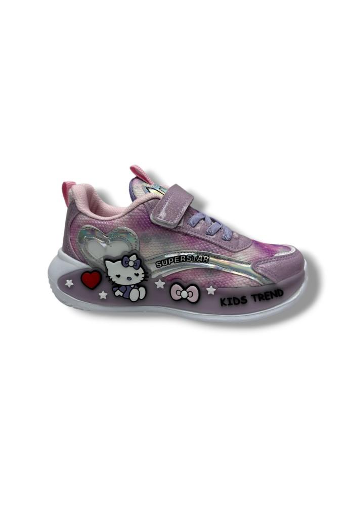 Süper Star 010-26 Hello Kitty Anorak Simli Anatomik Kız Çocuk Sneaker 31-35
