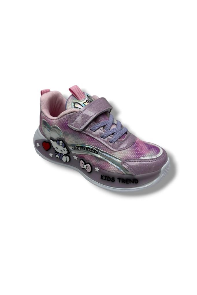 Süper Star 010-26 Hello Kitty Anorak Simli Anatomik Kız Çocuk Sneaker 31-35