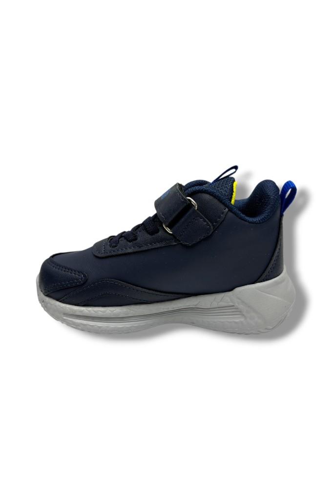 TomWins 004-26 Cilt Deri Anatomik Cırtlı  Çocuk Sneaker Laci Sax Sarı 26-30