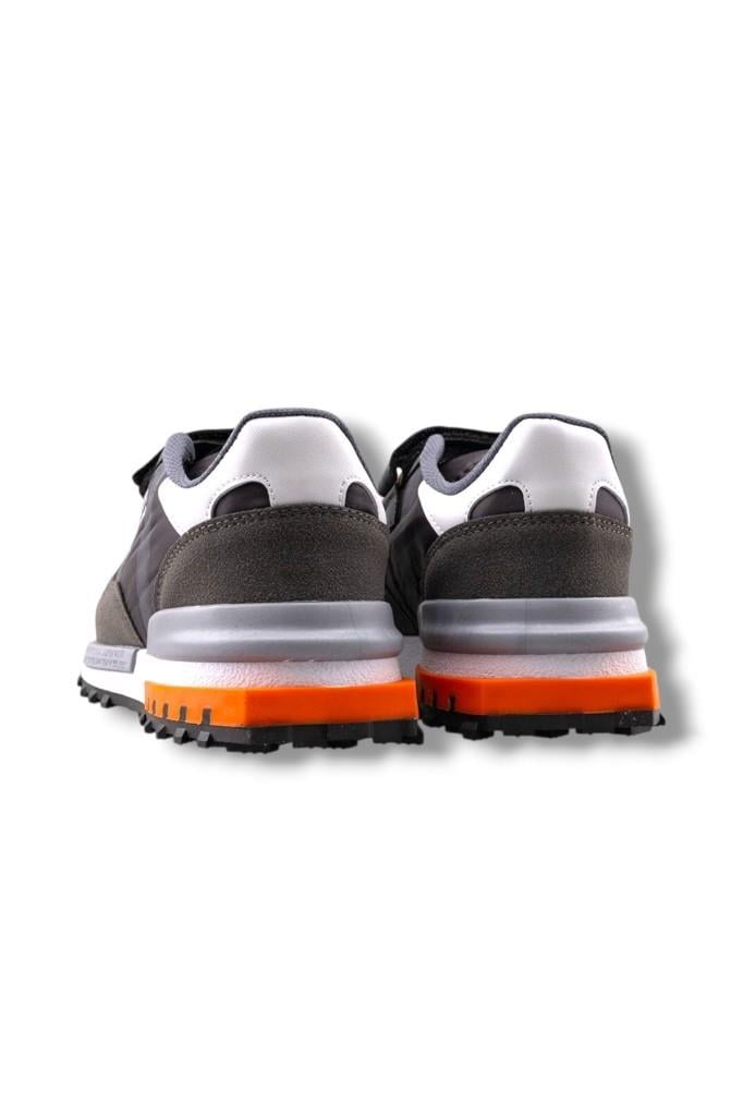 Tutinom 807-26 Anatomik Paraşüt Kumaş Çocuk Sneaker Füme Beyaz Oranj 31-35