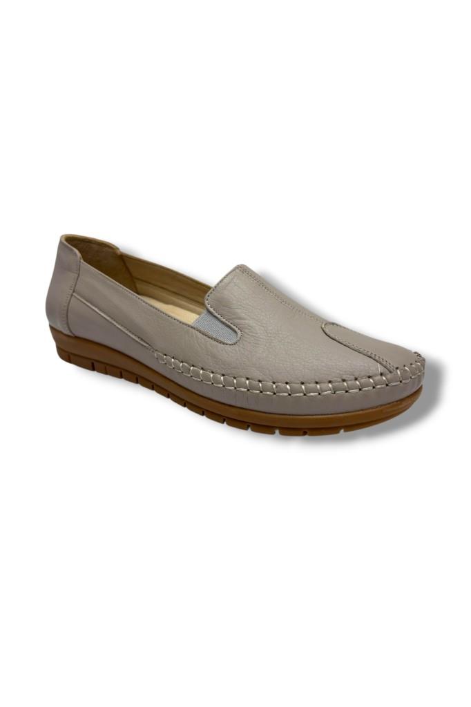 Üçel 134-26 Hakiki Deri Anatomik Lastikli Kadın Ayakkabı